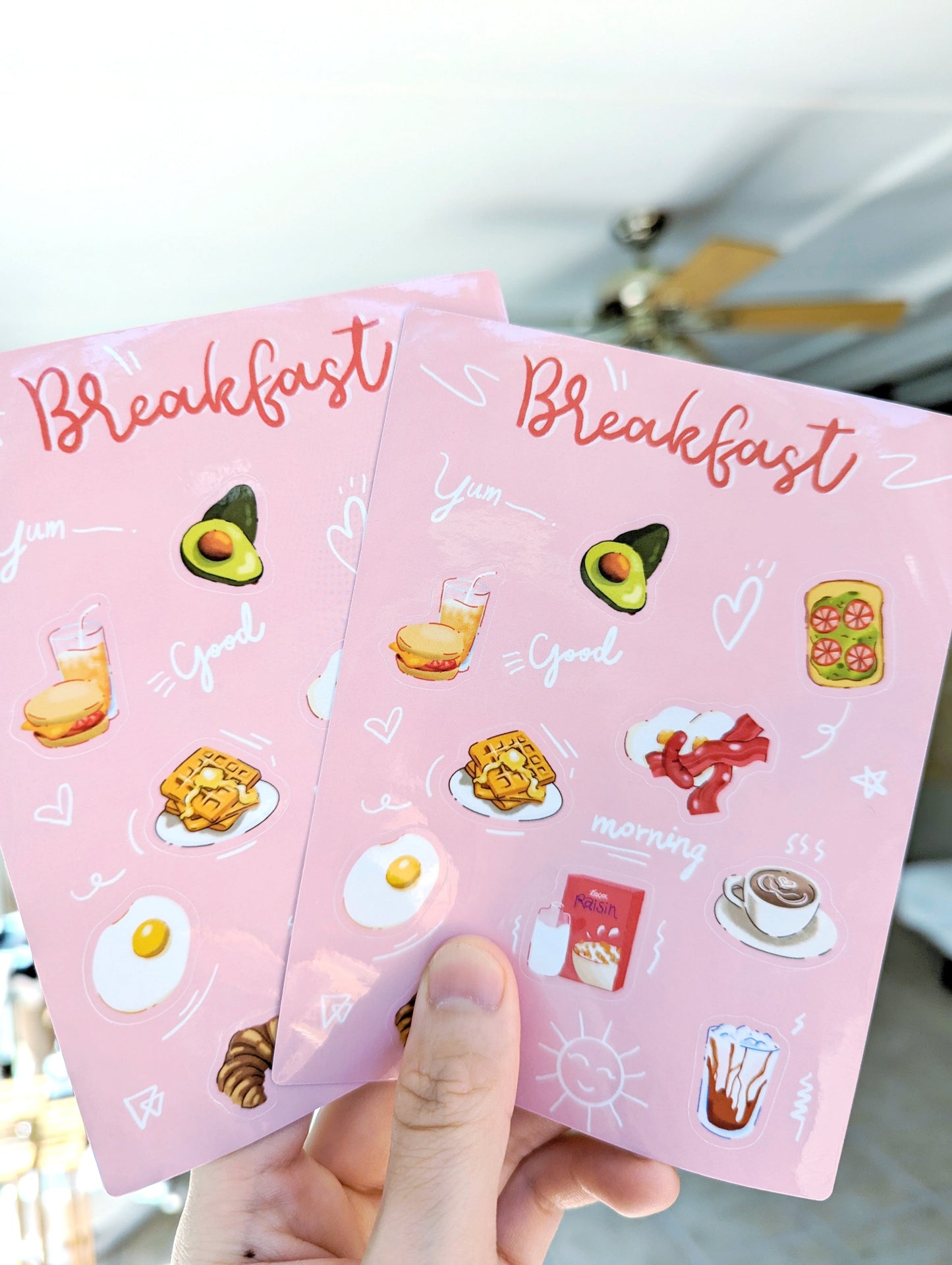 breakfast sticker sheet