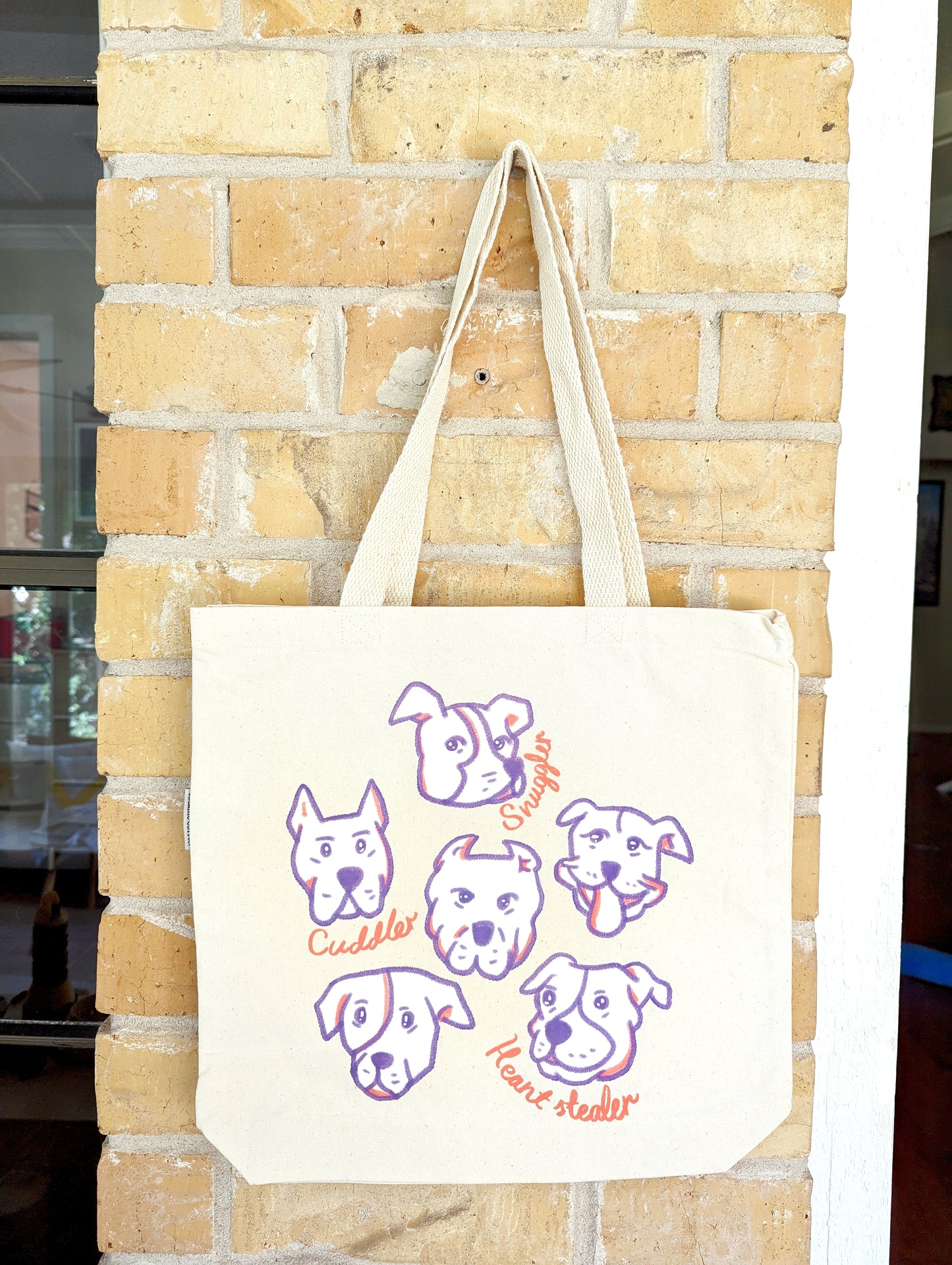 Adorable Pitbull Lover Tote Bag