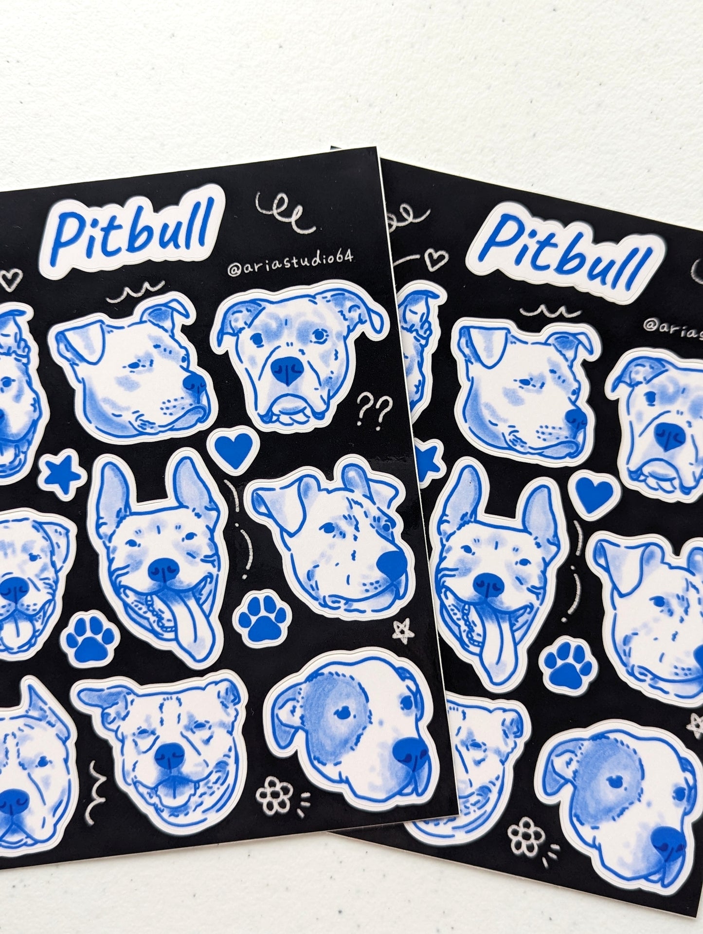 Pitbull Sticker Sheet