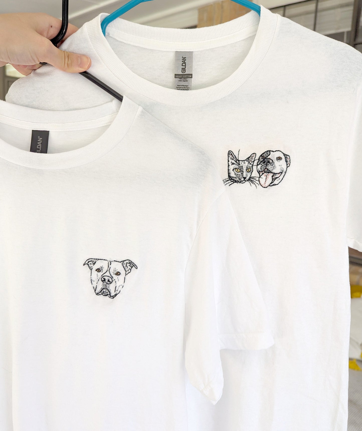 Custom pet portrait T-shirt