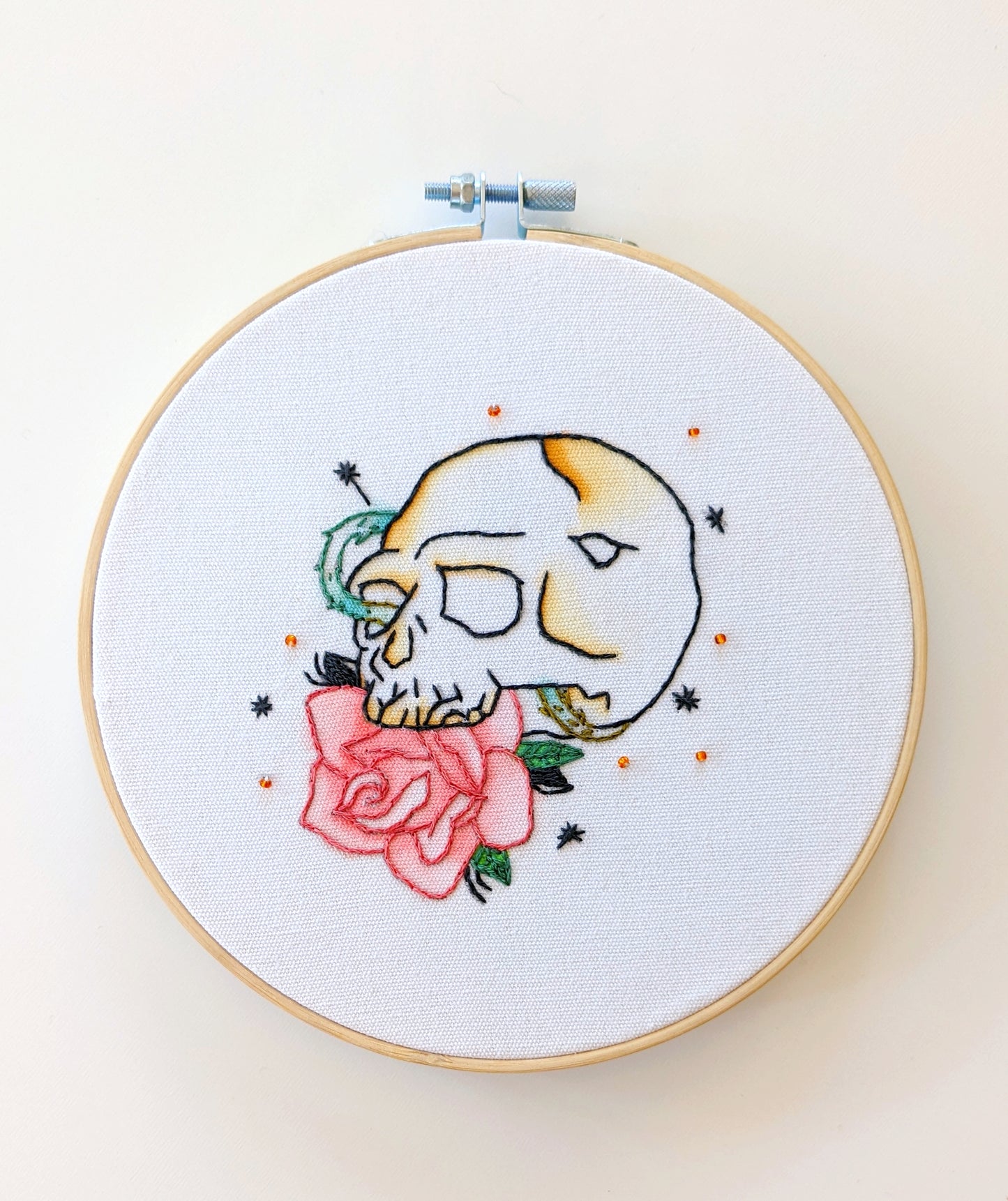 Skull & Rose_ Digital_ Embroidery