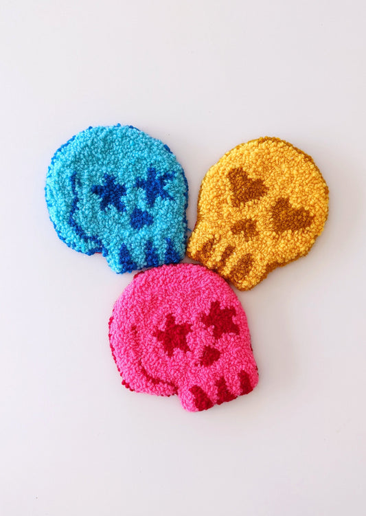 Punch Needle Skull Coaster Pattern