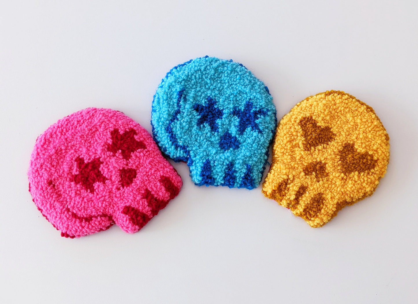 Punch Needle Skull Coaster Pattern